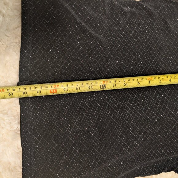 Onyx Nite Vintage Y2K Holiday Black Glitter Sleeveless Top | Stretchy Size Large - Picture 8 of 8